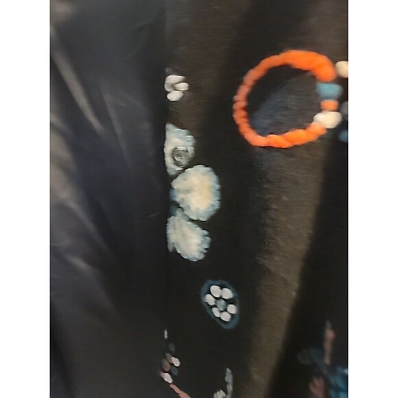 Anis A Womans Boho Embroidered 60s Style Wool Jacket Coat. Fully Line. Small - Picture 7 of 13